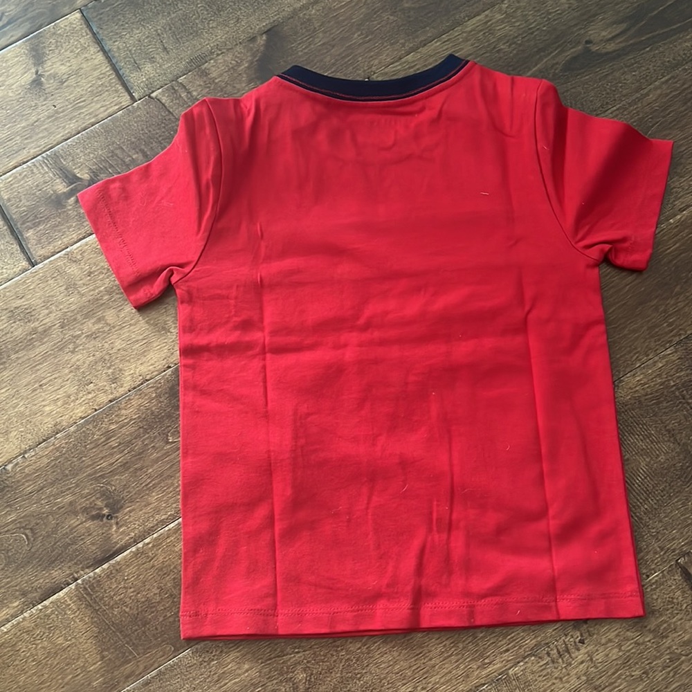 Tommy Hilfiger Adaptive Toddler XS 4-5 Short Sleeve Shirt Velcro Neck - Picture 5 of 5